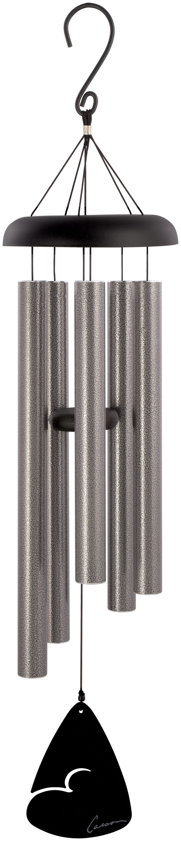 Carson Wind Chimes-pewter fleck-midnight blue fleck-forest green fleck-bronze fleck-black fleck-length-36”-powder coated aluminum-5 tubes-audio clip online