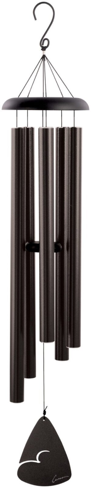 Carson Wind Chimes-pewter fleck-midnight blue fleck-forest green fleck-bronze fleck-black fleck-length-50”-powder coated aluminum-5 tubes-audio clip online