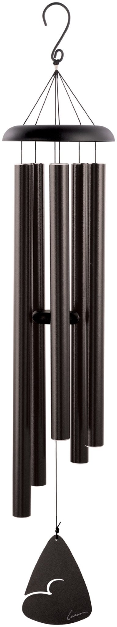 Carson Wind Chimes-pewter fleck-midnight blue fleck-forest green fleck-bronze fleck-black fleck-length-50”-powder coated aluminum-5 tubes-audio clip online