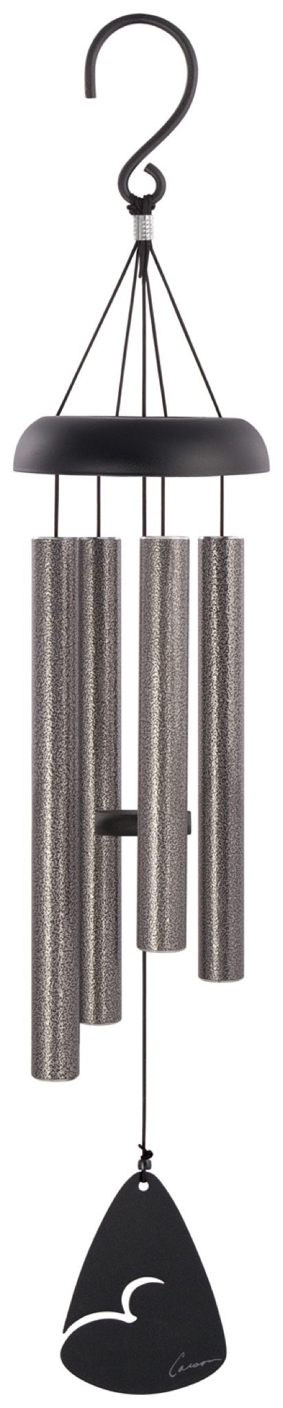 Carson Wind Chimes-pewter fleck-midnight blue fleck-forest green fleck-bronze fleck-black fleck-length-21”-powder coated aluminum-5 tubes-audio clip online