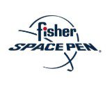 Fisher Space Pen logo with stylized text and orbit graphic.