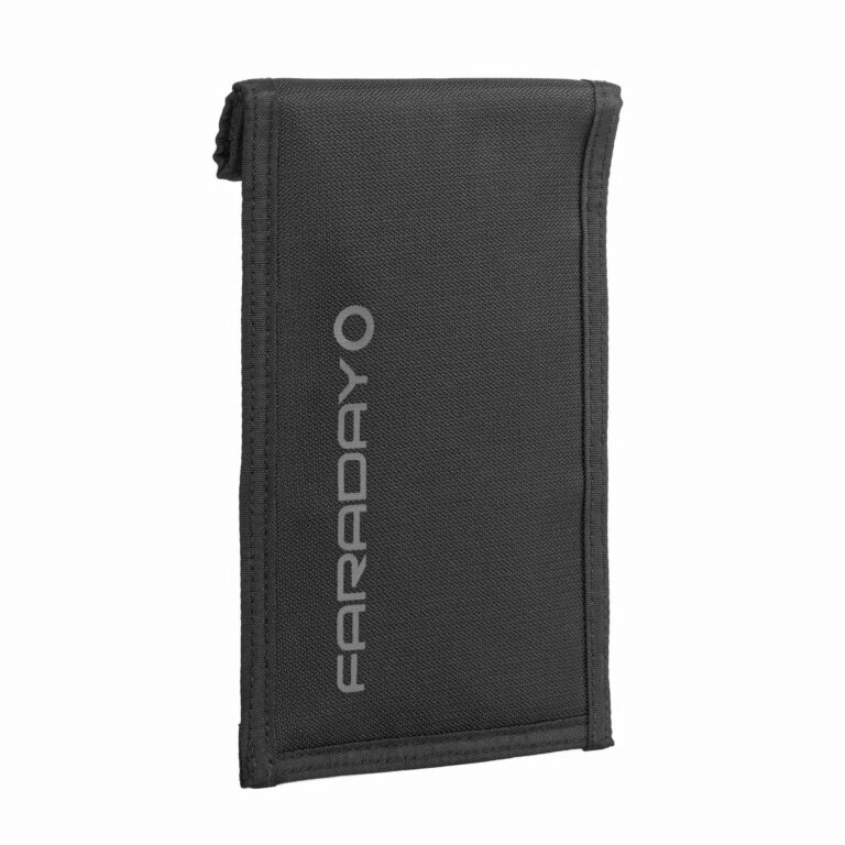 Faraday Shield RF blocking bag- Ruggedized Cordura Material-Faraday Defense – Black- phone, laptop, XL laptop sizes