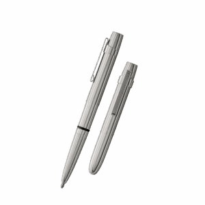 Fisher Space Pen-XMark Bullet Model-Chrome color-Brass Base Material-Chrome Plated Finish-Open 5.35″; Closed 3.77″