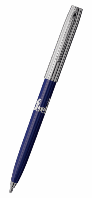 Fisher Space Pen-CapOMatic Plastic Nativity Model- Blue with Chrome Cap-Plastic Base Material-Plastic Finish-Open 5.27″; Closed 5.13″