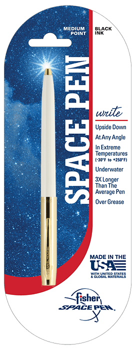 Space pen with features for extreme conditions and underwater use.