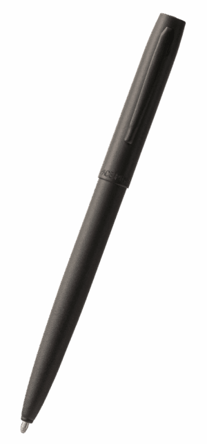 Fisher Space Pen-CapOMatic Matte Black Model-Matte Black color-Brass Base Material-Powder coated Finish- Open 5.27″; Closed 5.13″