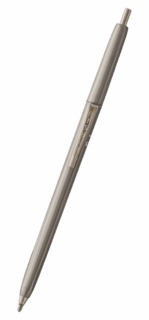 Fisher Space Pen-Pressurized Bold Point Pen–non-refillable-Special Silver Ink Color for writing on rubber, leather, and other hobby/art surfaces-Plastic material and finish-“6.04”