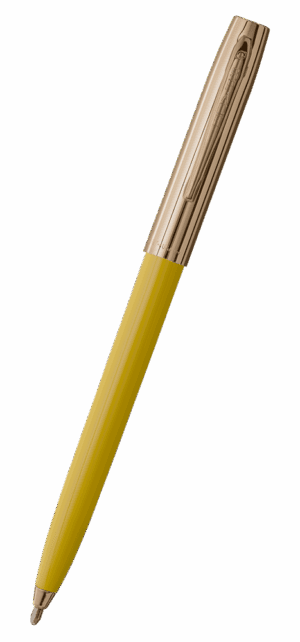 Fisher Space Pen-CapOMatic Plastic Model- Yellow with Gold Cap color- Plastic Base Material-Plastic Finish-Open 5.27″; Closed 5.13″