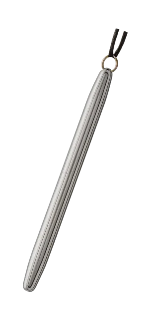 Fisher Space Pen-Ring For Neck Chain Model-Chrome color-Chrome Plated Finish-Open 3.57″; Closed 3.80″