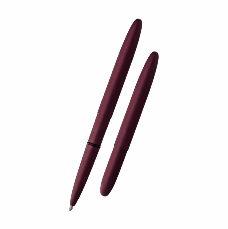 Fisher Space Pen-Bullet Cerakote Model-Black Cherry color-Brass Base Material- Cerakote Finish-5.35″; Closed 3.77″