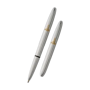 Fisher Space Pen-Bullet Space Shuttle Model-Chrome color-Brass Base Material-Chrome Plated Finish-5.35″; Closed 3.77″