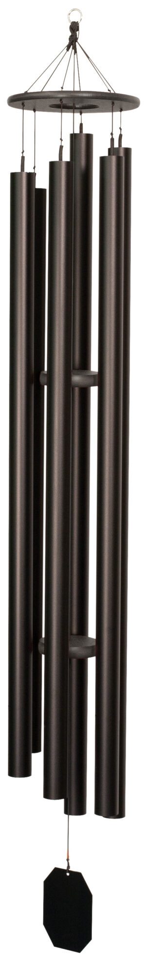 Lambright Wind Chimes-Mountain Reflections-hammertone slate-powder coated aluminum-5 to 6 tubes- sail engraving- audio clip online