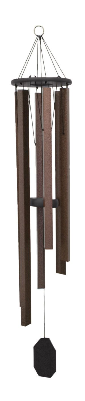 Lambright Wind Chimes-Pacific Winds-bronze -powder coated aluminum-5 to 6 tubes- sail engraving- audio clip online