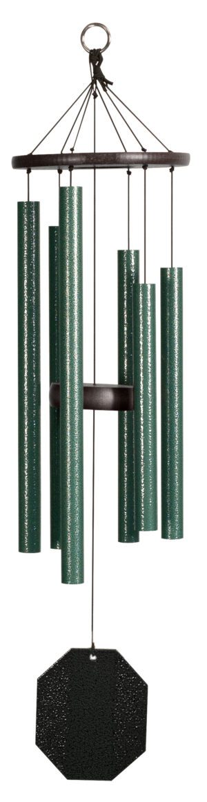 Lambright Wind Chimes-Rustic Rhythms-malachite -powder coated aluminum-5 to 6 tubes- sail engraving- audio clip online