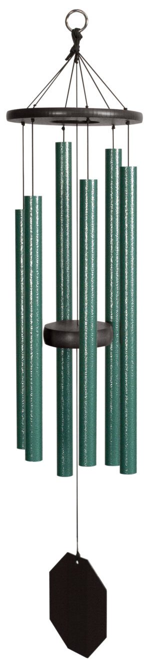 Lambright Wind Chimes-Rustic Rhythms-malachite -powder coated aluminum-5 to 6 tubes- sail engraving- audio clip online