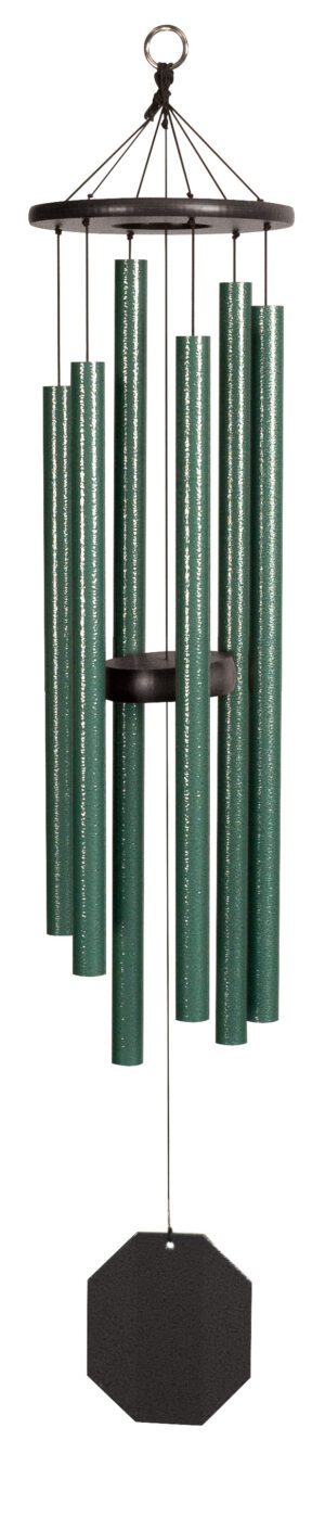 Lambright Wind Chimes-Rustic Rhythms-malachite -powder coated aluminum-5 to 6 tubes- sail engraving- audio clip online