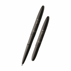 Fisher Space Pen-Bullet Musical Notes Model-Black color-Powder Coated Finish-Brass Base Material-Open 5.35″; Closed 3.77″
