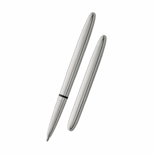 Fisher Space Pen-Traditional Bullet Model-Chrome color-Brass Base Material-Chrome Plated Finish-Open 5.35″; Closed 3.77″