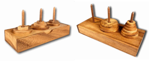tower-of-Hanoi-7 or 9 piece-creative crafthouse-natural wood color-wood