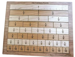 fracitions STEM game-natural wood color-wood