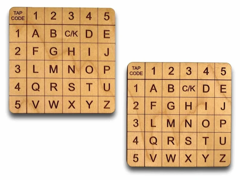 tap-code-cipher-creative crafthouse-natural wood color-wood