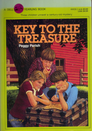 Childrens Book - Key To The Treasure by Peggy Parish - mystery and adventure novel